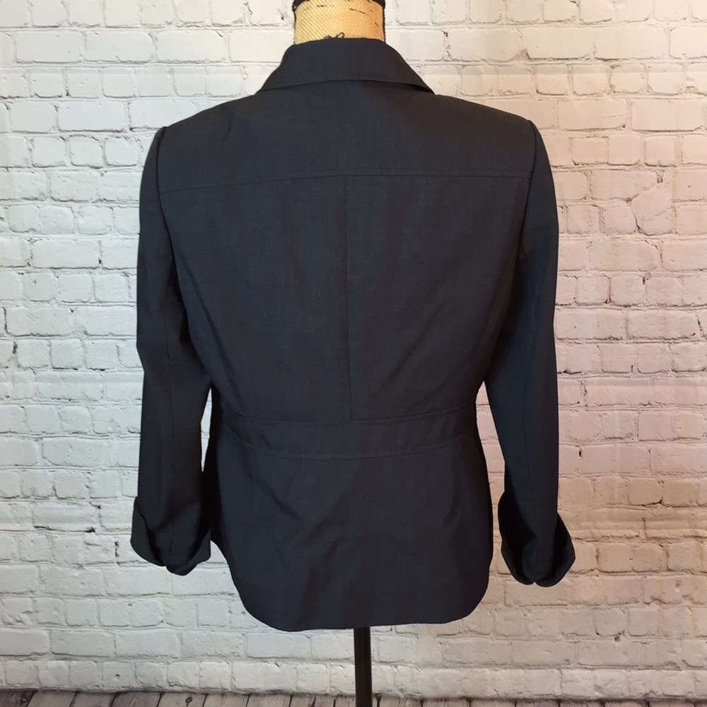 Jones Wear Pant Suit Charcoal Gray Size 10 - Picture 3 of 7